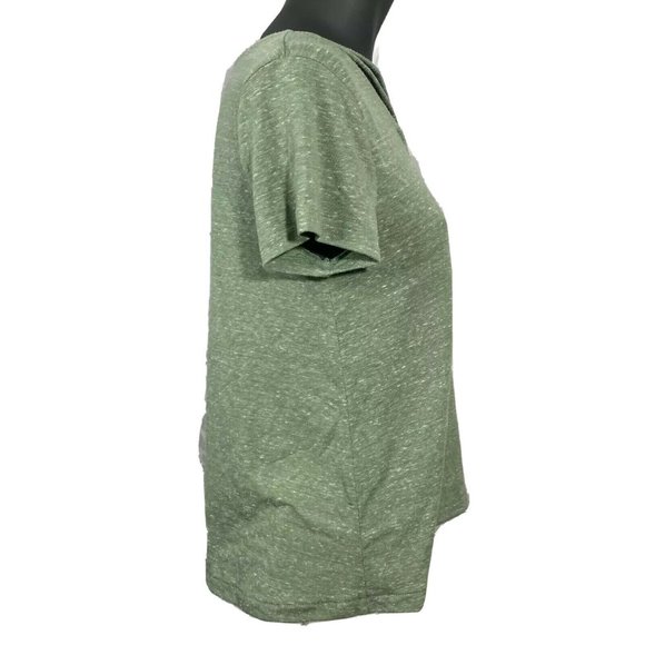 Mossimo Green Cross Front V Neck Top Size S - Picture 2 of 5